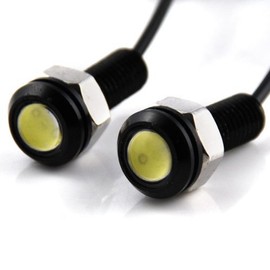 2X Custom LED Eagle Eye Lamps Back up Backup Reverse Parking Light for Car Van SUV Coupe Sedan (White)