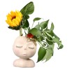 Face Flower Pot Head Planter Pots Resin Succulent Planter with
