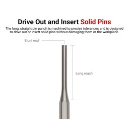 TEKTON 3/32 Inch Pin Punch | 66052 | Made in USA