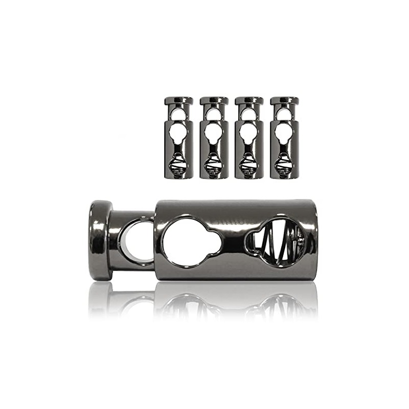 Metal Cord Stopper, Set of 4, Cord Clamp, Straight Shape