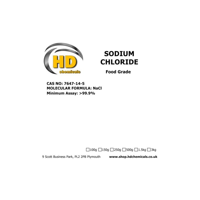 100g Sodium Chloride 99.9% Food Grade