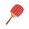 Marugame Fan (Japanese Pattern), Vertical Strip, Bamboo Fan, Kyoto Washi