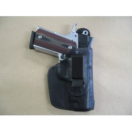 Rock Island 1911 Compact IWB Leather In The Waistband Concealed Carry Holster Black RH