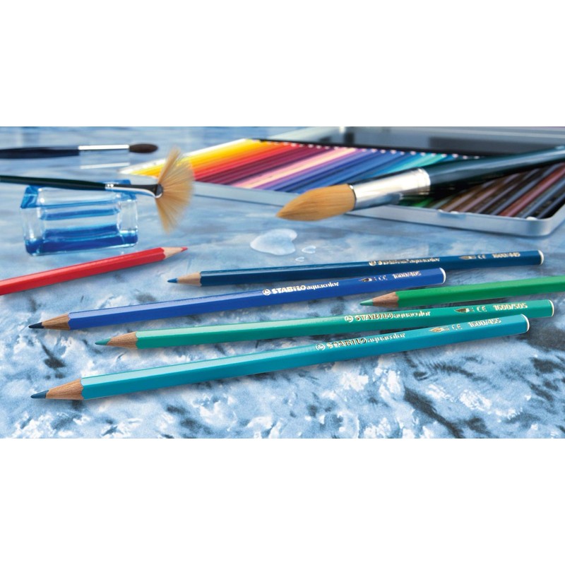 Colouring Pencil - STABILOaquacolor ARTY Wallet of 36 Assorted Colours