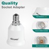 DiCUNO E12 to E26 Socket Adapter, Candelabra E12 to Medium