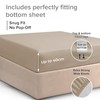 Small Double Bed Fitted Cotton Bedsheets - 100% Cotton Single