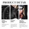 Lapetwbn Heavy Duty Steering Wheel Cover, Premium Anti-Slip Microfiber Leather