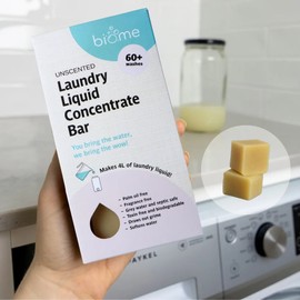Biome Laundry Liquid Concentrate Bar - Unscented, With box