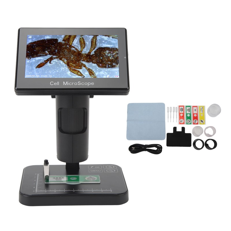 Digital Microscope with 5in IPS Screen USB 1080P 1000X Magnification