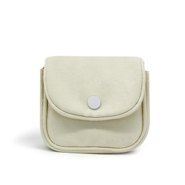 AdiStylinno Women's Small Purse, Canvas Coin Bag, Cute Portable Coin Purse with Zip, Mini Purse Coin Purse for Women, beige, cute