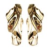 Geometric Texture 3D Large Metal Simple Modern Ripple Crumpled Earrings