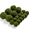  Usmola 18pcs Fake Moss Balls, 6pcs 3.2" Faux Green Balls + 12pcs 2" Artificial Moss Decorative Balls for Centerpiece Bowls (Green)