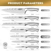 Set of Kitchen Knives Stainless Steel Chef Knives for Home