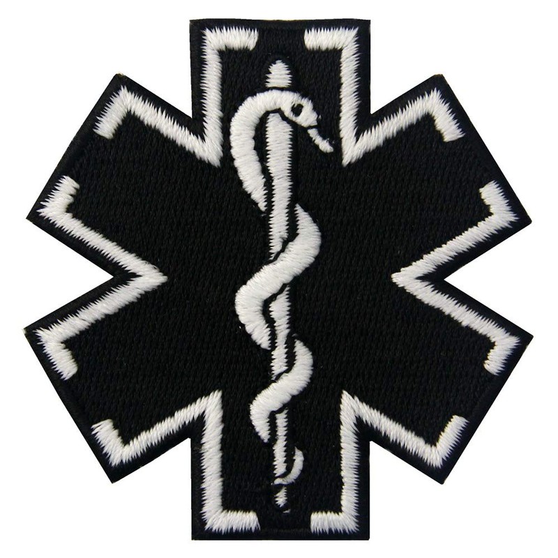Tactical Medic Paramedic Star of Life EMS Embroidered Glow In