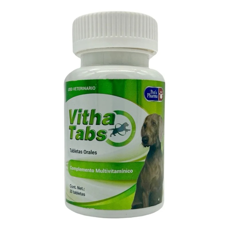 Pets Pharma Vitha Tabs 30 Tabletas Perros Multivitaminico