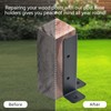8 PCS Adjustable Deck Post Anchor Base Brackets Fit 1.5x1.5,2x2,2x4,4x4