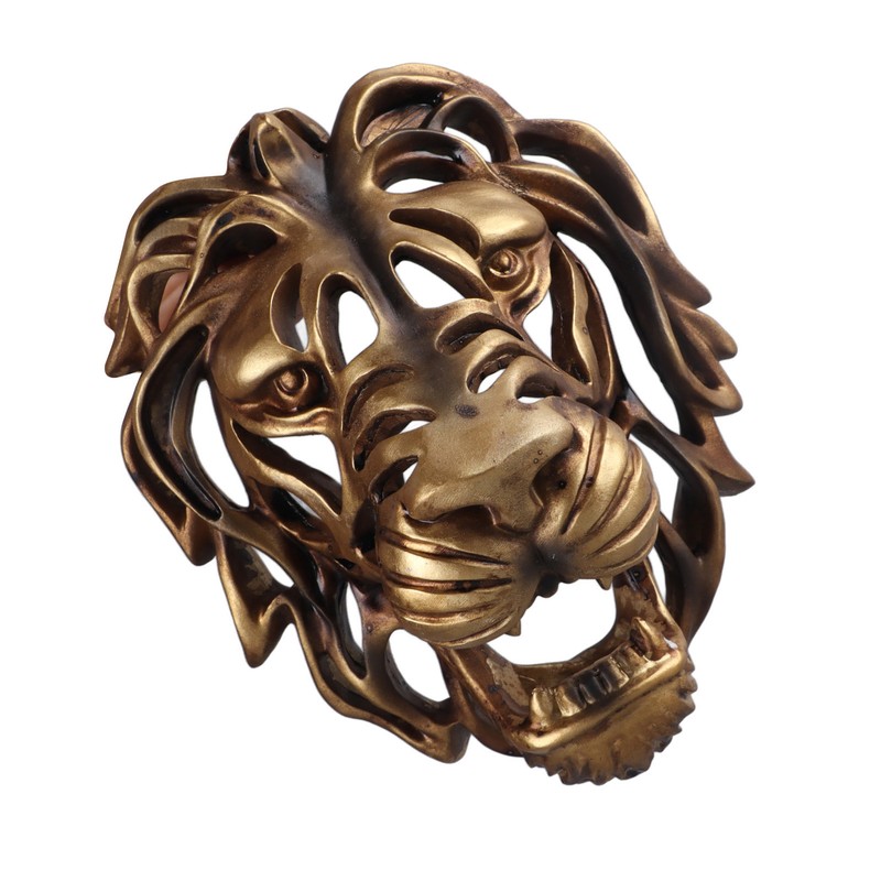 Lion Head Art Wall Decor Resin Vivid Lion Head Wall