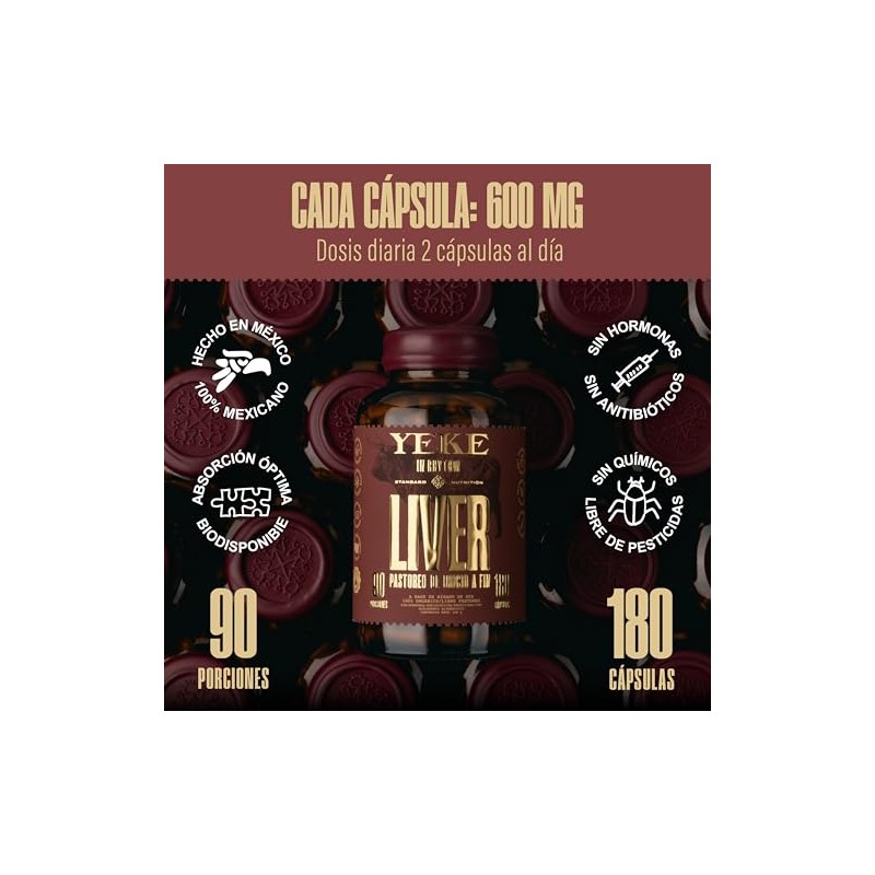Grass Fed Beef Liver Hígado Res Liofilizado 100 Orgánico Yeke