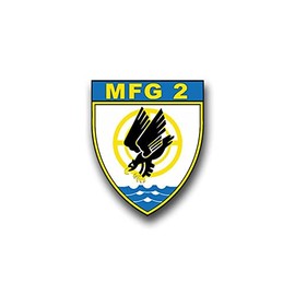 Sticker MFG 2 Marine Aviator Squadron Marine Crest Emblem 6 x 7 cm A864