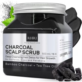 Rida Hair Research Institute Charcoal Scalp Scrub 16 fl oz with Bamboo Charcoal