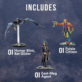 Wargames Delivered Judge Dredd Miniatures Game - Denizens of Mega City One, 28mm Cyberpunk Tabletop Miniatures for Role Playing Games, and Model War by Warlord Games
