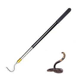 Journdream Snake Catcher Snake Hook, Reptile Catcher Made of Stainless Steel, for Rattlesnakes Python Copperhead Removal Catching