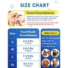 LEIGOPET Dog Muzzle, Soft Nylon Muzzle for Small Medium Large Sized Dog to Anti & Prevent Biting Barking Chewing（Blue-L）