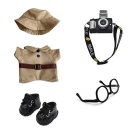 Clothes for 17cm Doll Outfit, Fashion Clothes Set ,Cute Exquisite Accessories for Doll Collection,Stylish Adorable Dolls Clothes Accessories ( No Doll Included ) (Clore-B)