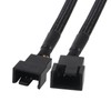 AITRIP PWM Fan Splitter Cable 1 to 2 Converter, Black