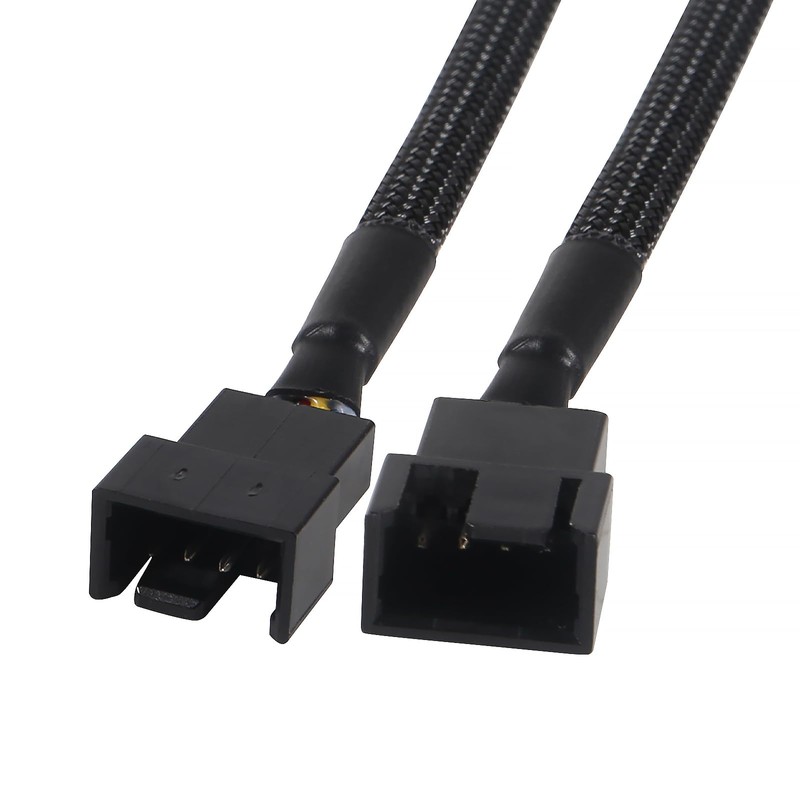 AITRIP PWM Fan Splitter Cable 1 to 2 Converter, Black