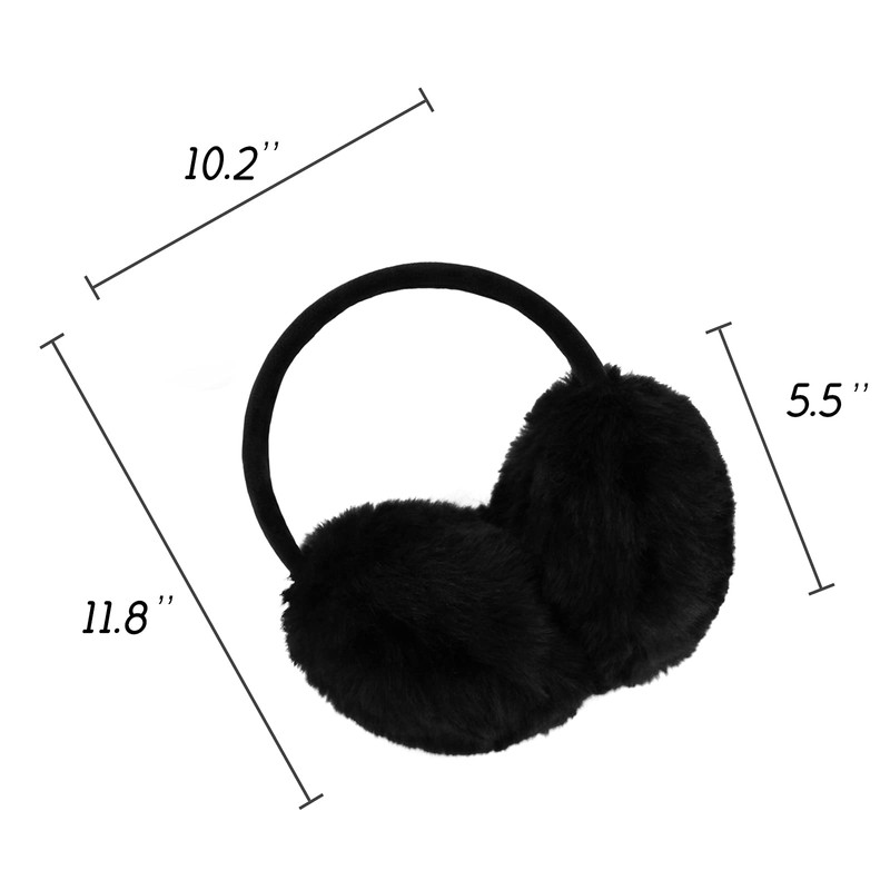 POXIMI Women Winter Earmuffs Girl Ski Adjustable Ear Covers for