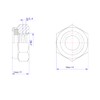 M24 304 Stainless Steel Nyloc Lock Nut,24mm Self Nylock Locking