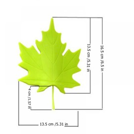 GOOTRADES Plastic Maple Leaf Style Home Decorative Door Stopper Doorstop (Green)