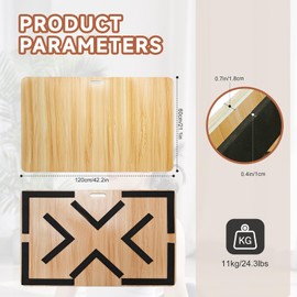 Tap Board for Tap Dancing Portable Tap Dance Board - Ideal for Dancers Home & Outdoor, Portable Stage Platform, Versatile Dance Floor Tiles - Pro-Quality Tap Dancing Practice Board