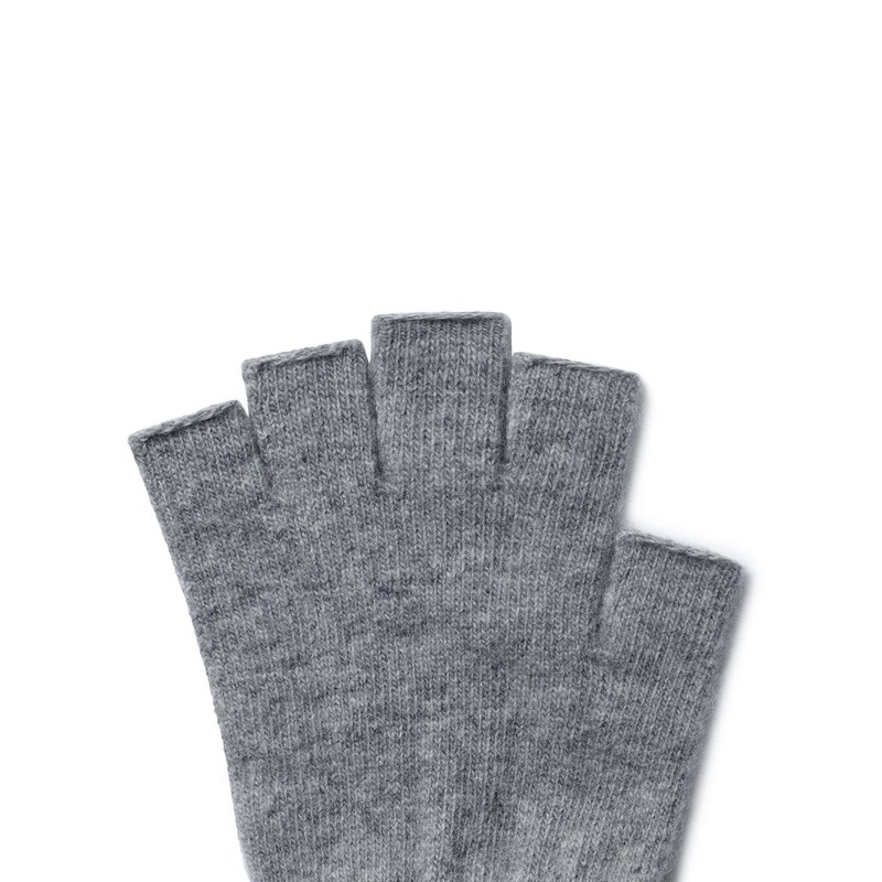 Musinsa Standard Fingerless Knit Gloves [Medium Gray]