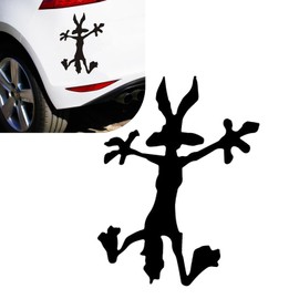 MLY Scratch and Dent Fix Car Decal, Funny Cartoon Splat Hitting Wall Sticker, Band-Aid Sticker for Car Damage, Laptop, Truck, Bumper, Motorcycle (7.87" × 11" # M)