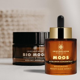 Cristinen Moor Set Moss Ointment 50 ml + Moss Hyaluronic Concentrate 30 ml I Anti-Wrinkle Care Set for Daily Care Routine I Natural Cosmetics