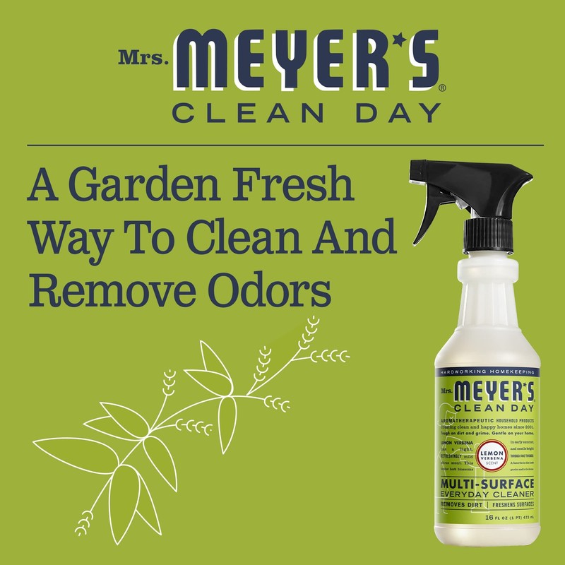 MRS. MEYER'S CLEAN DAY All-Purpose Cleaner Spray, Cruelty Free Formula,