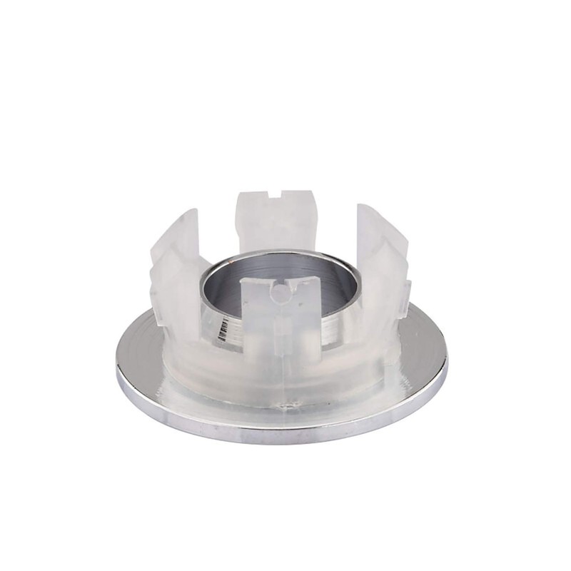 Sink Basin Trim Overflow Cover Brass Insert in Hole Round