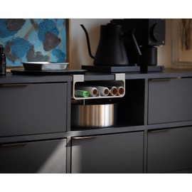 Joseph Joseph CupboardStore Under Shelf Storage Film, Foil and Bag Organiser, Space Saving - Grey