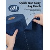 Fantasticlean Microfiber Cleaning Cloth Roll -75 Pack, Tear Away Microfiber