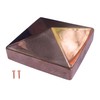 Copper Fence Post Cap 3.5 x 3.5 Inch Pyramid Design