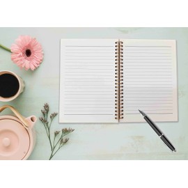 NEGIGA I Am Kind I Am Brave I Am Smart Rainbow Inspirational Lined Spiral Journal Notebook 8.3×5.5 Inches Hardcover College Ruled Notebook Journal for Work Note Taking Journaling,Motivational Gifts