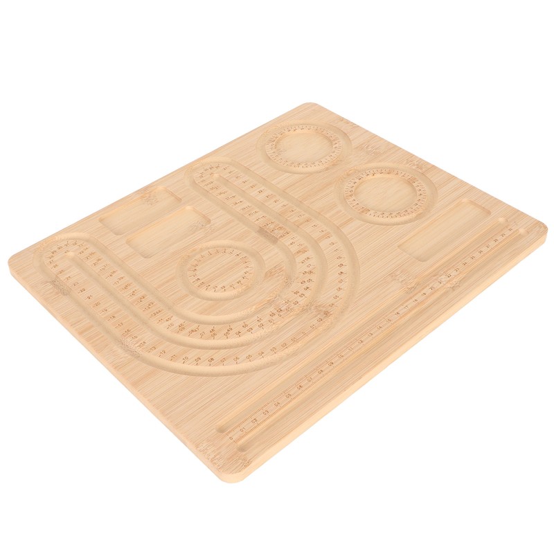 Bracelet Bead Board Jewelry Making Bracelet Measurement Board Bamboo Beading