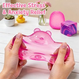 3 juguetes sensoriales Taba Squishies Fidget Toys, bolas antiestrés para niños y adultos, cubo de estrés para niños con autismo, juguetes sensoriales 