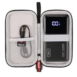 Mchoi - Funda rígida adecuada para cargador portátil INIU de 22.5 W PD3.0 QC4.0 de carga rápida, impermeable, a prueba de golpes, cargador de teléfono portátil, funda protectora, solo color negro