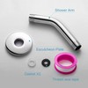 OFFO Shower Arm with Flange Universal Wall-Mounted Replacement Shower Arm