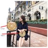 Fashion Bamboo Handbag Handmade Woven Beach bag for Womens