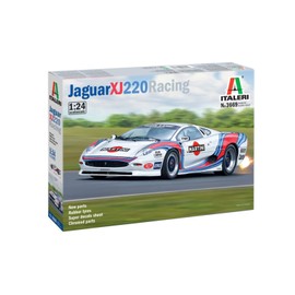Italeri 3669 1:24 Jaguar XJ 220 Race Car - Model Kit, Standing Model Building, Crafts, Hobby, Gluing, Plastic Kit, Car Kit, Car Model 1:24, Moulded Colour