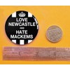 Love Newcastle and Hate Mackems Funny Fridge Magnet (Circular 2inch